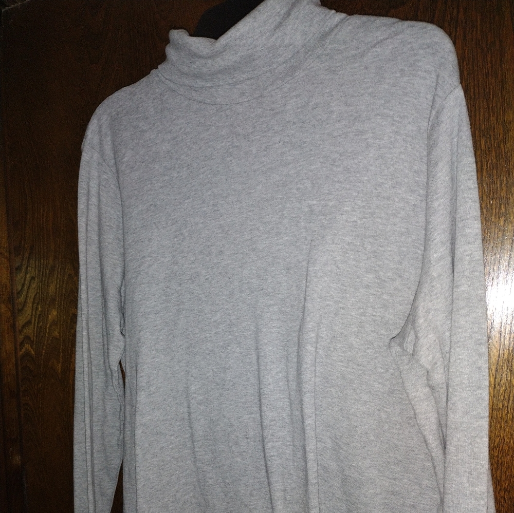 Grey turtleneck